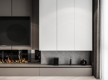 工業風極簡黑白灰輕奢全屋定制