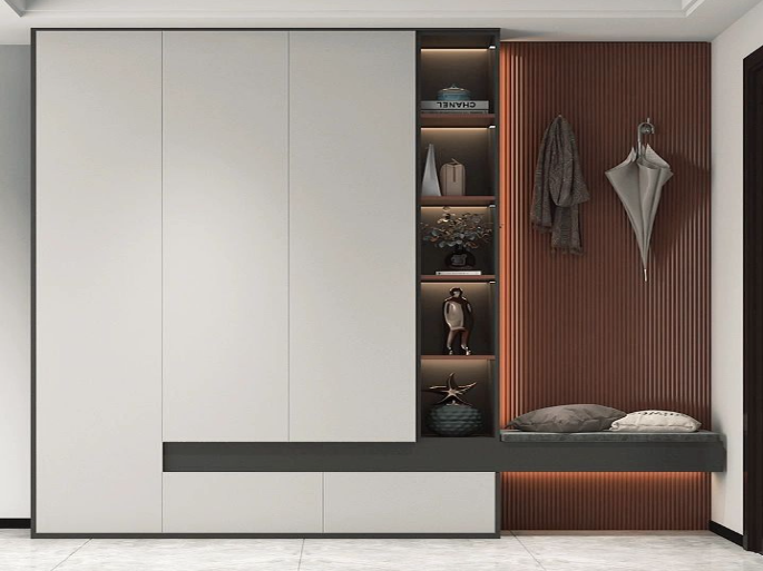 超好看又實用的現代簡約風入戶鞋柜設計，定制專屬你的精英生活